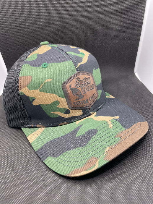 SF Camo Leather Patch Hat